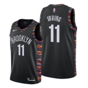 NBA Brooklyn Nets Kyrie 🦋❤️⚡️Irving City Jersey BLACK 11#🦋❤️⚡️